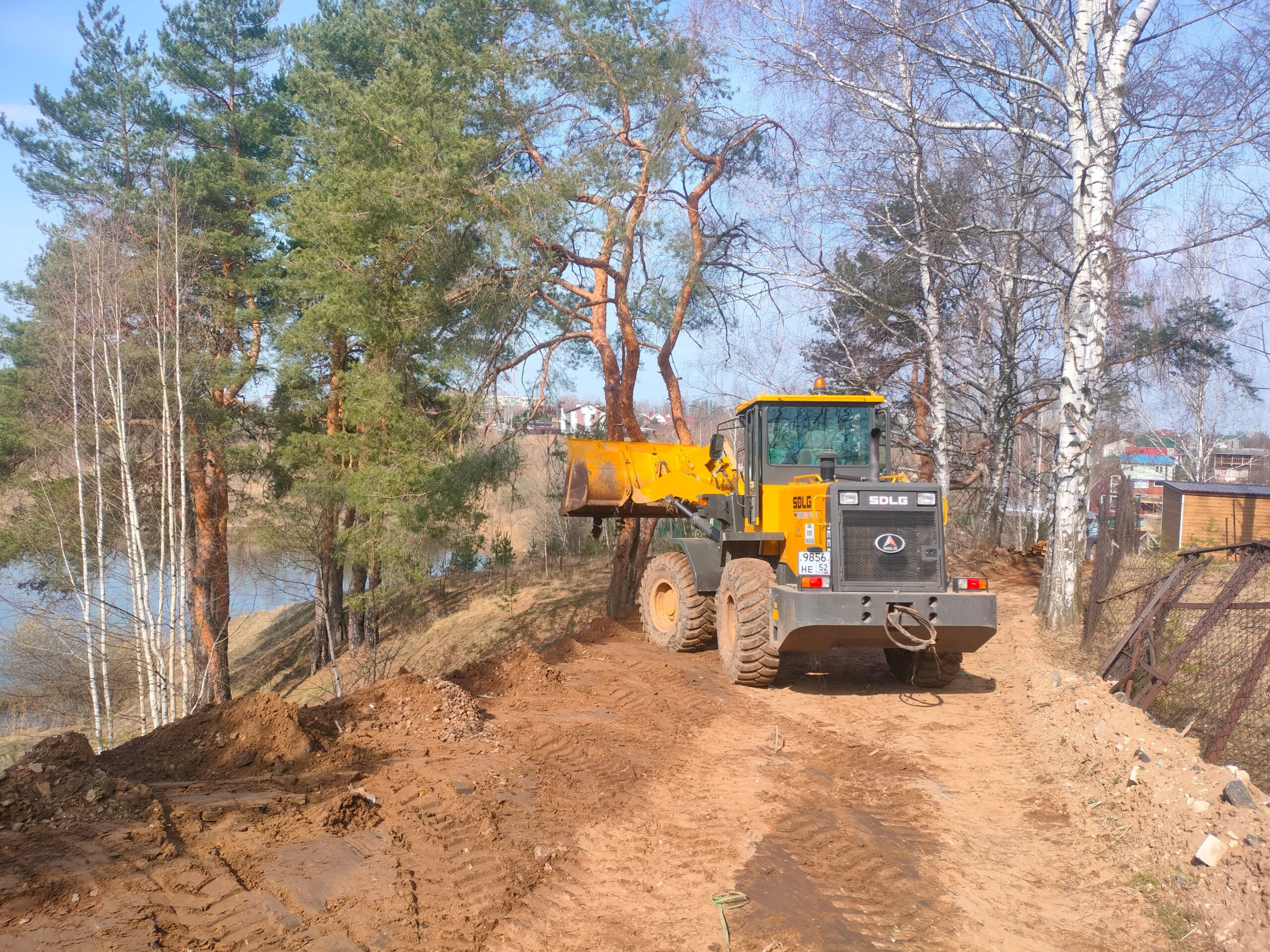 Строительство щебеночной дороги в Кстово